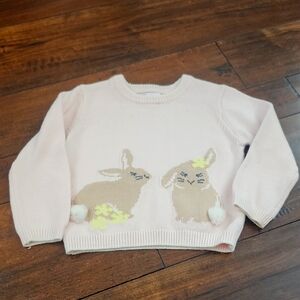 Wonder Nation Pink Sweater with Bunny Design